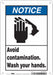 Safety Sign 10 in x 7 in Polyethylene