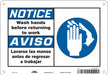 Safety Sign 7 in x 10 in Aluminum