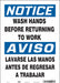 Safety Sign 14 in x 10 in Vinyl