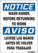 Safety Sign 14 in x 10 in Polyethylene