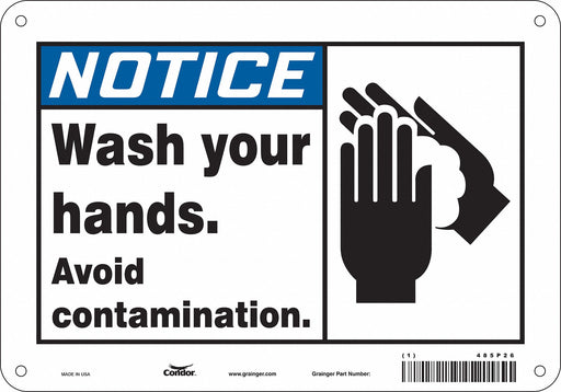Safety Sign 7 in x 10 in Aluminum