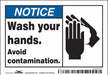 Safety Sign 3 1/2 in x 5 in Vinyl