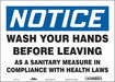 Safety Sign 10 in x 14 in Vinyl