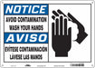 Safety Sign 10 in x 14 in Polyethylene