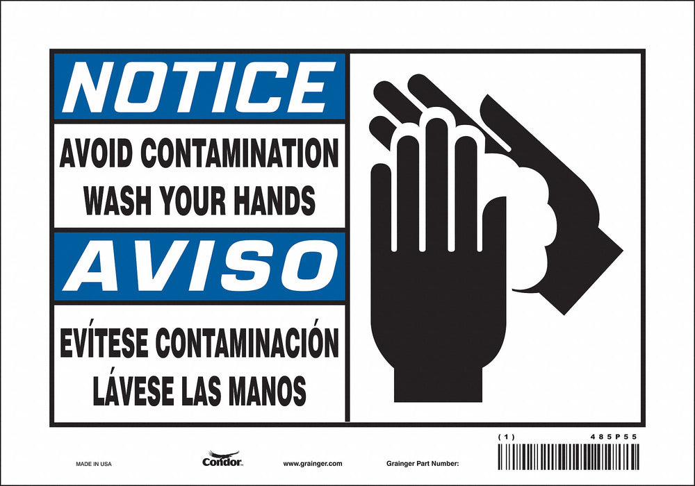 Safety Sign 7 in x 10 in Vinyl