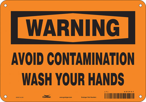 Safety Sign 7 in x 10 in Aluminum