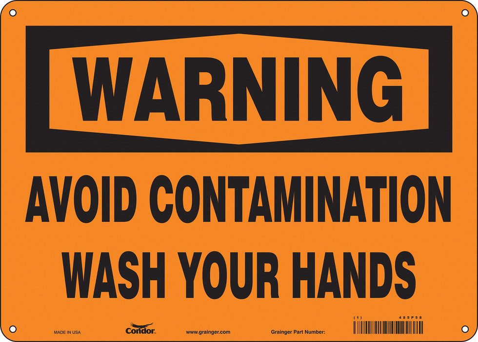 Safety Sign 10 in x 14 in Aluminum
