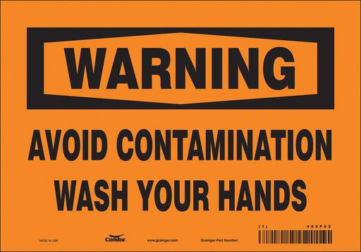 Safety Sign 7 in x 10 in Vinyl