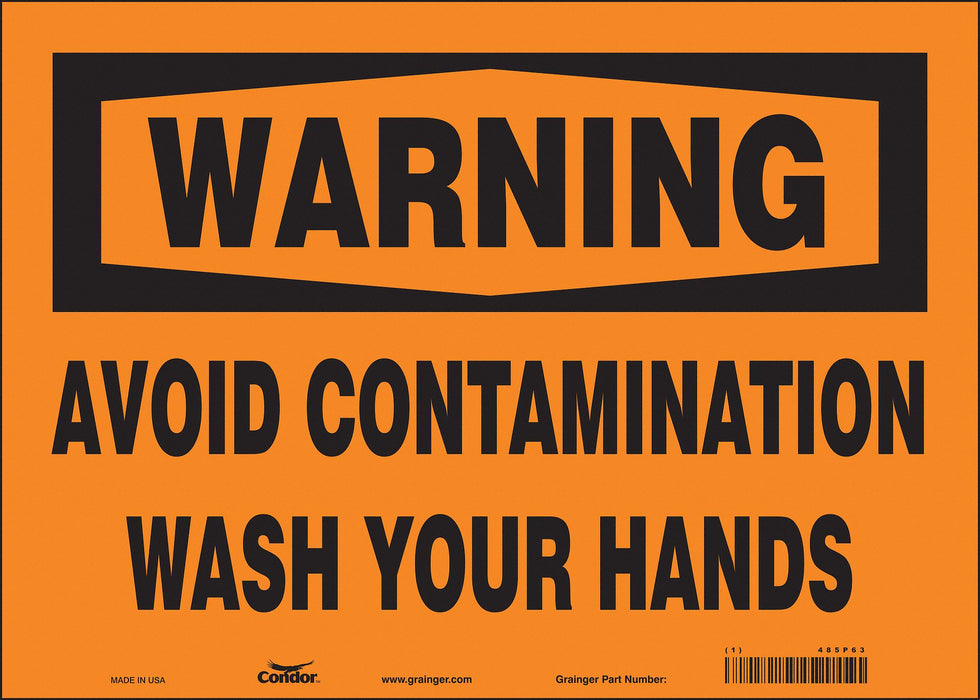 Safety Sign 10 in x 14 in Vinyl