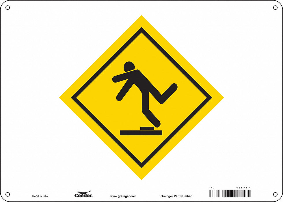 Safety Sign 10 in x 14 in Aluminum