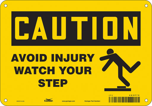 Safety Sign 7 in x 10 in Aluminum