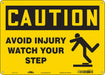 Safety Sign 10 inx14 in Polyethylene