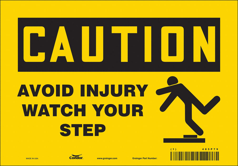 Safety Sign 7 inx10 in Vinyl