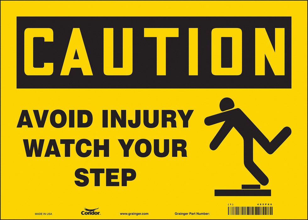 Safety Sign 10 inx14 in Vinyl