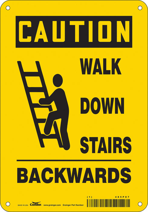 Safety Sign 10 inx7 in Aluminum