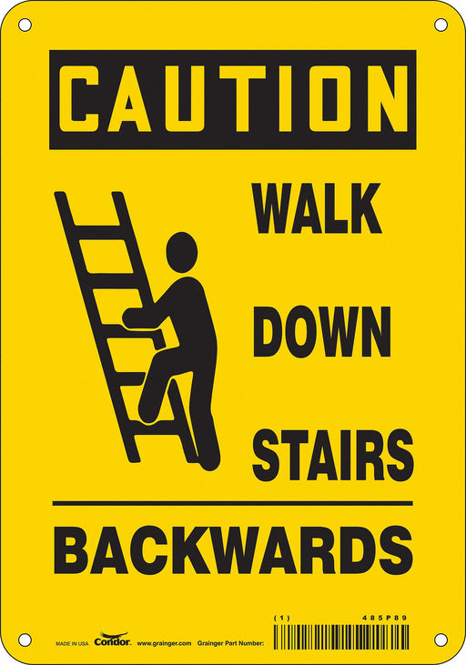 Safety Sign 10 inx7 in Polyethylene