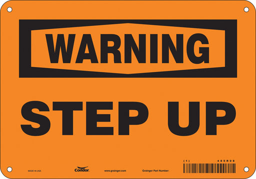 Safety Sign 7 in x 10 in Aluminum