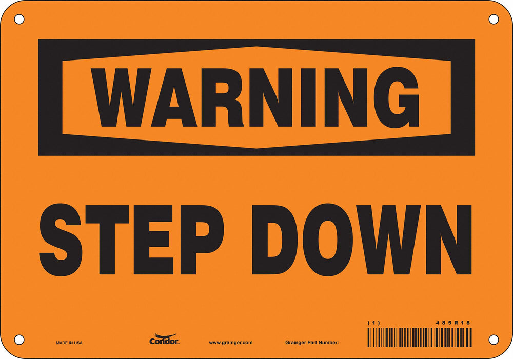 Safety Sign 7 inx10 in Polyethylene