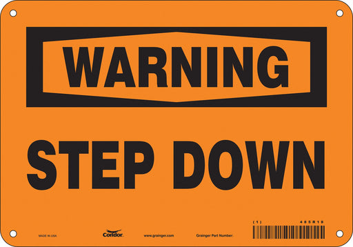 Safety Sign 7 inx10 in Polyethylene