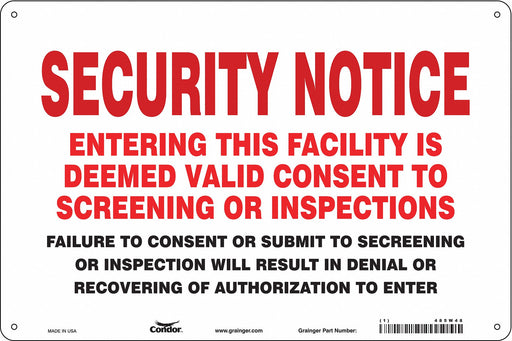 Safety Sign 24 in x 36 in Vinyl