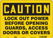Safety Sign 10 in x 14 in Aluminum