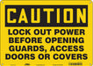 Safety Sign 10 inx14 in Polyethylene