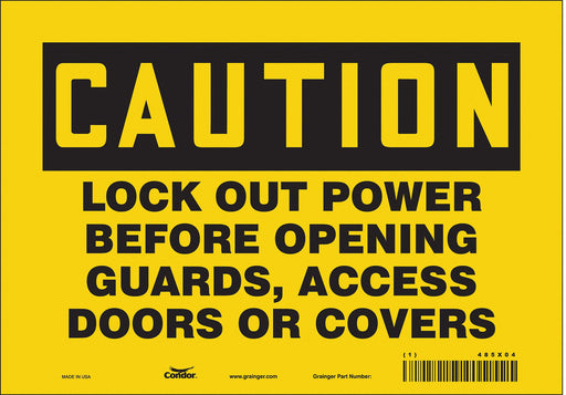 Safety Sign 7 inx10 in Vinyl