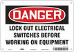 Safety Sign 7 inx10 in Polyethylene