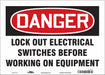 Safety Sign 10 inx14 in Vinyl