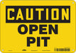 Construction Sign 7 in x 10 in Aluminum