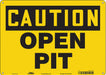 Safety Sign 10 inx14 in Polyethylene