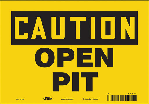 Safety Sign 7 in x 10 in Vinyl