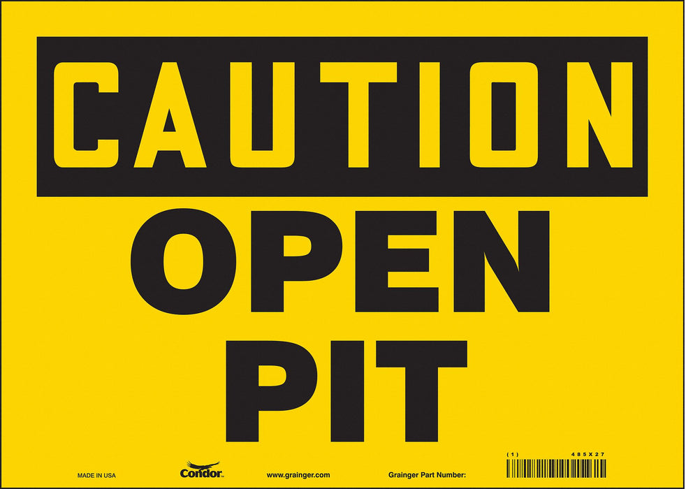 Safety Sign 10 in x 14 in Vinyl