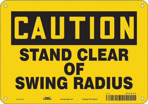 Safety Sign 7 in x 10 in Aluminum