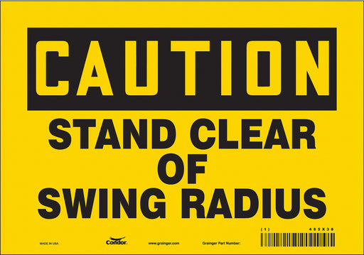 Safety Sign 7 in x 10 in Vinyl