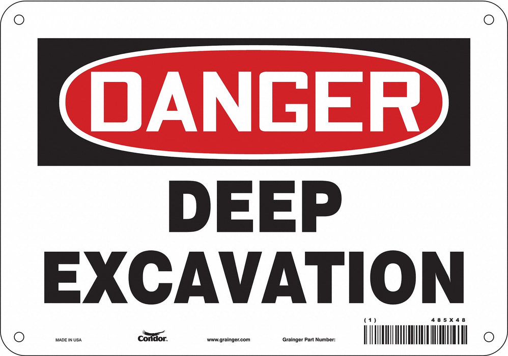 Safety Sign 7 in x 10 in Aluminum