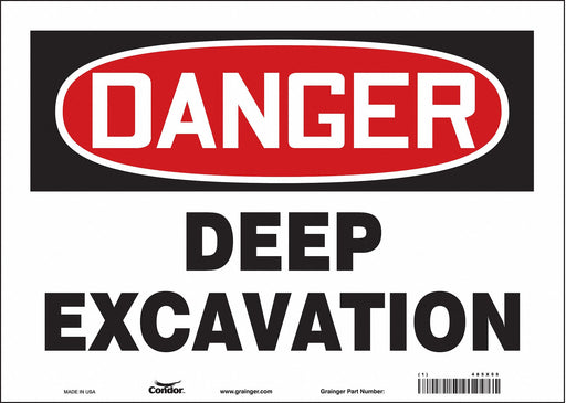 Safety Sign 10 inx14 in Vinyl