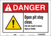 Safety Sign 10 inx14 in Vinyl