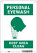 Safety Sign 10 in x 7 in Aluminum