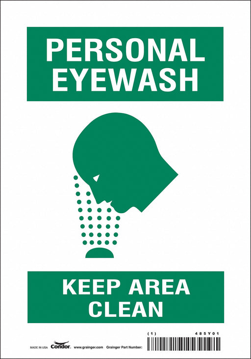 Safety Sign 10 in x 7 in Vinyl