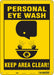 Safety Sign 14 in x 10 in Aluminum