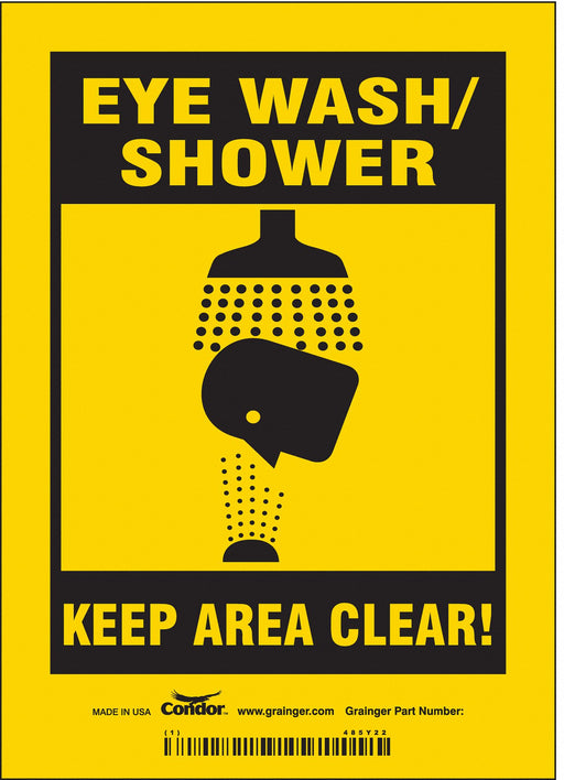 Safety Sign 7 in x 5 in Vinyl