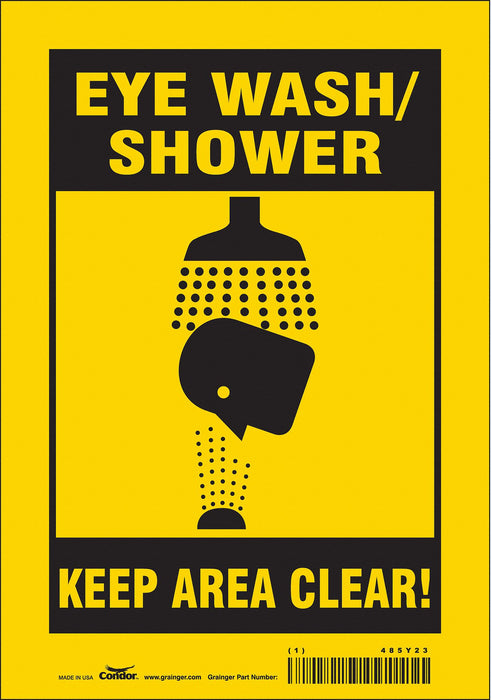 Safety Sign 10 in x 7 in Vinyl