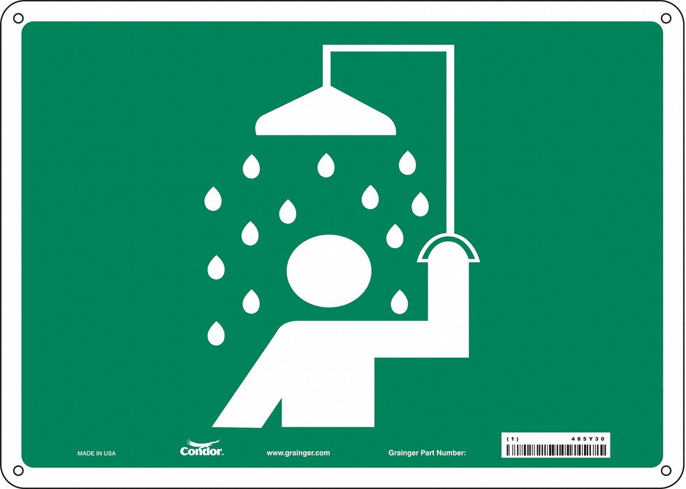Safety Sign 10 in x 14 in Aluminum