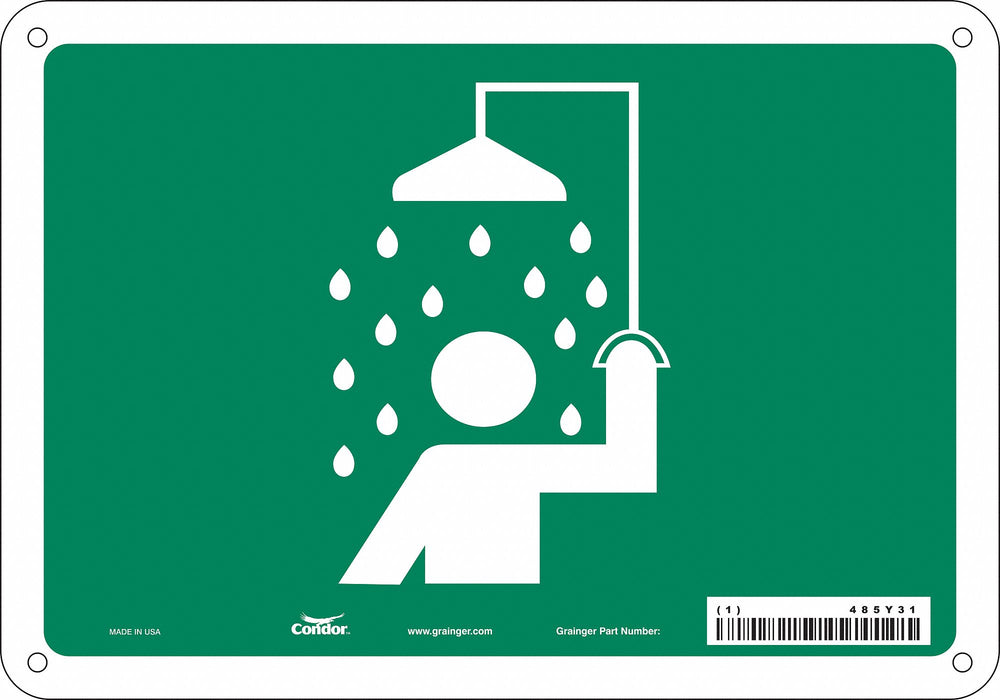 Safety Sign 7 in x 10 in Polyethylene