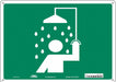 Safety Sign 10 in x 14 in Polyethylene