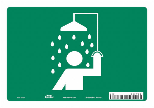 Safety Sign 7 in x 10 in Vinyl