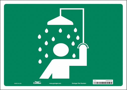 Safety Sign 10 in x 14 in Vinyl