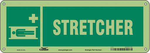 Safety Sign 5 in x 14 in Polyethylene