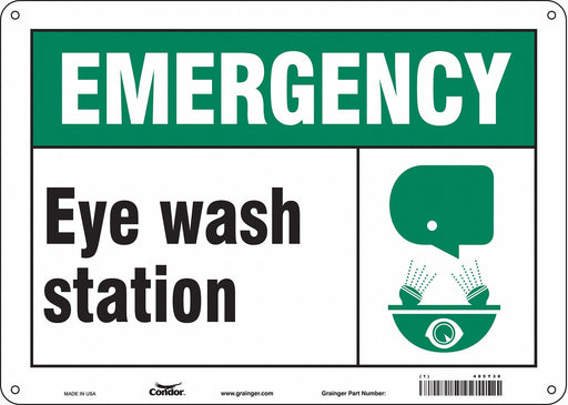 Safety Sign 10 in x 14 in Aluminum